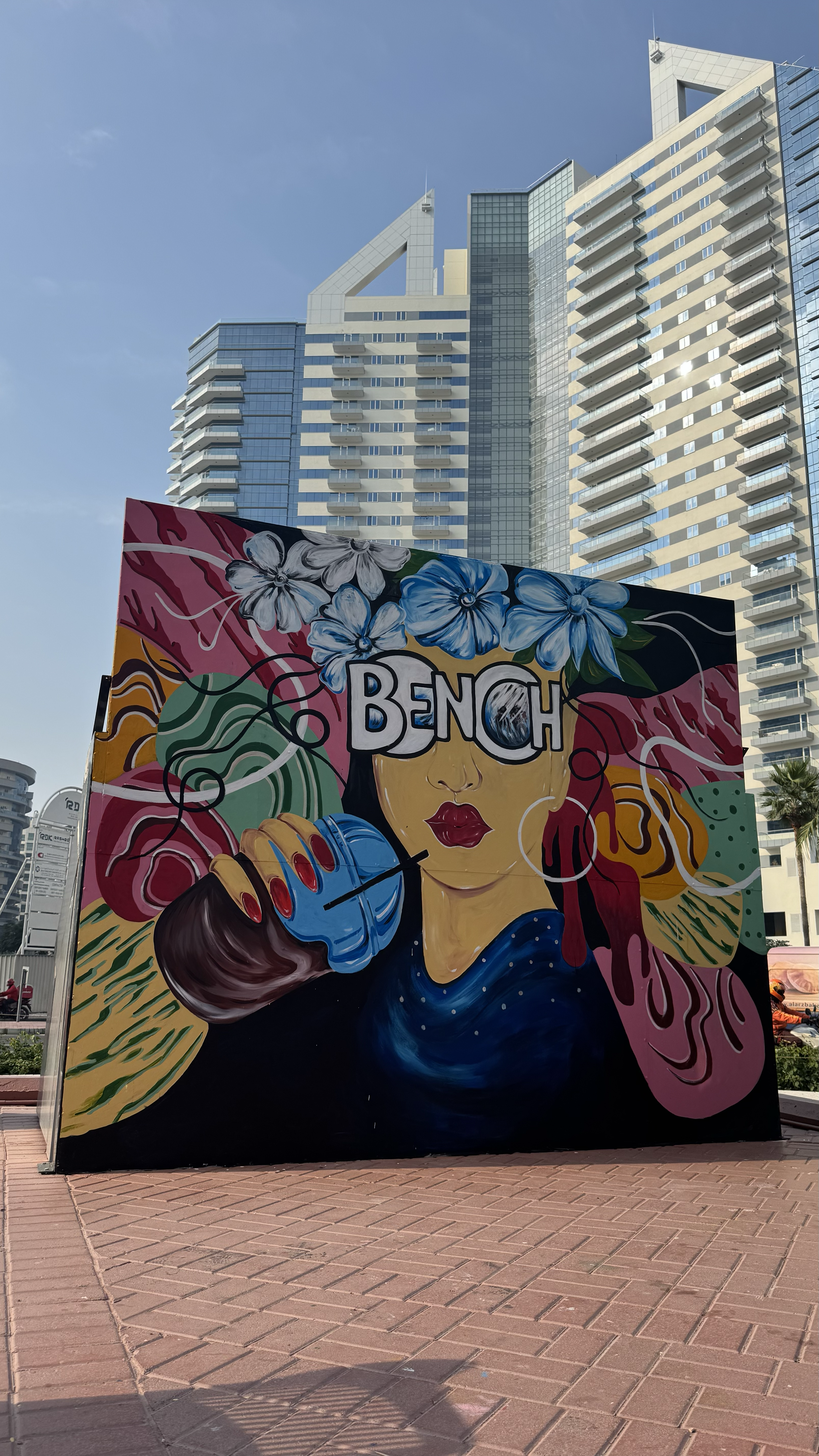 BENCH Dubai Marina Mural