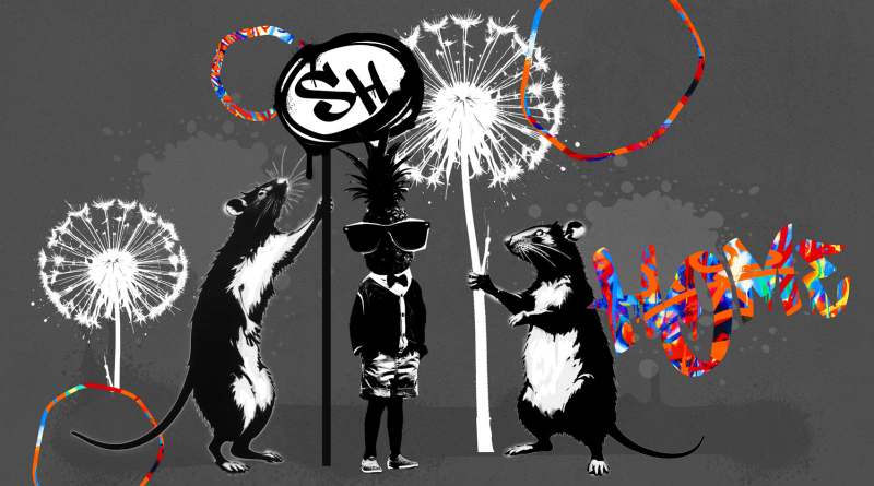 Dandelion Rats Digital Art