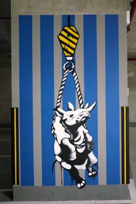 Rhino Parking Mural